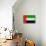 United Arab Emirates Flag Design with Wood Patterning - Flags of the World Series-Philippe Hugonnard-Stretched Canvas displayed on a wall