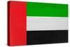 United Arab Emirates Flag Design with Wood Patterning - Flags of the World Series-Philippe Hugonnard-Stretched Canvas