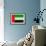 United Arab Emirates Flag Design with Wood Patterning - Flags of the World Series-Philippe Hugonnard-Framed Premium Giclee Print displayed on a wall