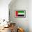 United Arab Emirates Flag Design with Wood Patterning - Flags of the World Series-Philippe Hugonnard-Framed Premium Giclee Print displayed on a wall