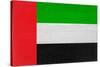 United Arab Emirates Flag Design with Wood Patterning - Flags of the World Series-Philippe Hugonnard-Stretched Canvas