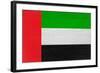 United Arab Emirates Flag Design with Wood Patterning - Flags of the World Series-Philippe Hugonnard-Framed Art Print