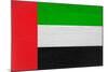 United Arab Emirates Flag Design with Wood Patterning - Flags of the World Series-Philippe Hugonnard-Mounted Art Print