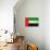 United Arab Emirates Flag Design with Wood Patterning - Flags of the World Series-Philippe Hugonnard-Art Print displayed on a wall