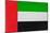 United Arab Emirates Flag Design with Wood Patterning - Flags of the World Series-Philippe Hugonnard-Mounted Art Print