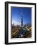 United Arab Emirates (UAE), Dubai, the Burj Khalifa at Night-Gavin Hellier-Framed Photographic Print