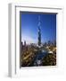 United Arab Emirates (UAE), Dubai, the Burj Khalifa at Night-Gavin Hellier-Framed Photographic Print