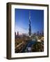 United Arab Emirates (UAE), Dubai, the Burj Khalifa at Night-Gavin Hellier-Framed Photographic Print