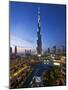 United Arab Emirates (UAE), Dubai, the Burj Khalifa at Night-Gavin Hellier-Mounted Photographic Print