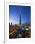 United Arab Emirates (UAE), Dubai, the Burj Khalifa at Night-Gavin Hellier-Framed Photographic Print