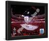 United Center Game Two of the 2010 NHL Stanley Cup Finals-null-Lamina Framed Art Print