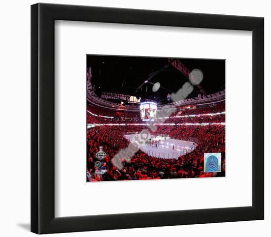 United Center Game Two of the 2010 NHL Stanley Cup Finals-null-Framed Photographic Print