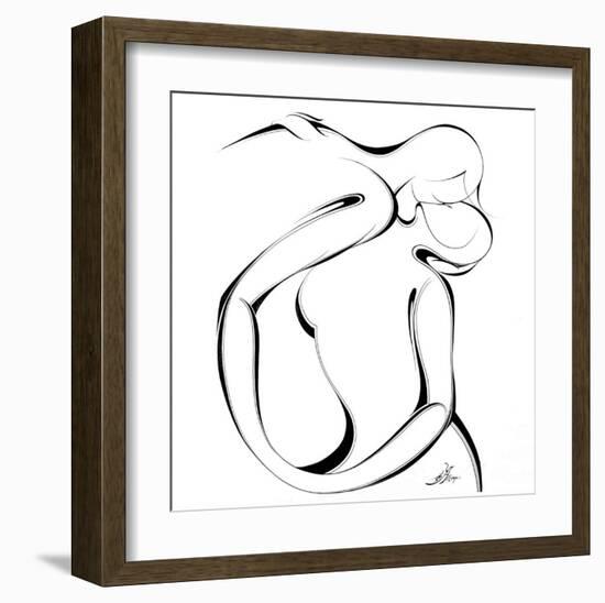 United Couple III-Alijan Alijanpour-Framed Art Print