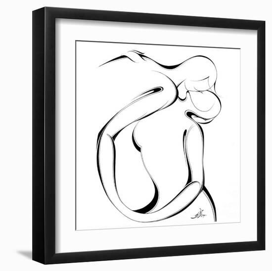 United Couple III-Alijan Alijanpour-Framed Art Print