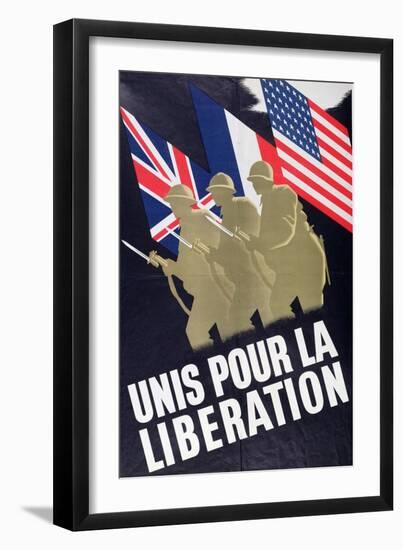 United for the Liberation', Propaganda Poster Published in England, C.1944-null-Framed Giclee Print