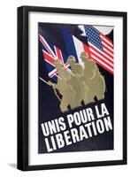 United for the Liberation', Propaganda Poster Published in England, C.1944-null-Framed Giclee Print