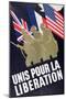 United for the Liberation', Propaganda Poster Published in England, C.1944-null-Mounted Giclee Print