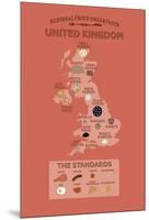 United Kingdom by Regional Fried Breakfasts-Stephen Wildish-Mounted Giclee Print