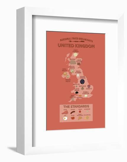 United Kingdom by Regional Fried Breakfasts-Stephen Wildish-Framed Giclee Print