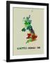 United Kingdom Color Splatter Map-NaxArt-Framed Art Print