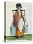 United Kingdom, England, a Peasant Woman Carrying Water-null-Stretched Canvas