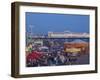 United Kingdom, England, Carousels on Brighton Beachfront at Twilight-Jane Sweeney-Framed Photographic Print