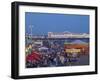 United Kingdom, England, Carousels on Brighton Beachfront at Twilight-Jane Sweeney-Framed Photographic Print