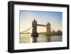 United Kingdom, England, London. Early morning sun rising behind Tower Bridge over the River Thames-Jason Langley-Framed Photographic Print