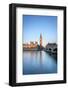 United Kingdom, England, London. Westminster Bridge, Palace of Westminster and the clock tower of B-Jason Langley-Framed Photographic Print