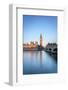 United Kingdom, England, London. Westminster Bridge, Palace of Westminster and the clock tower of B-Jason Langley-Framed Photographic Print