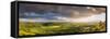 United Kingdom, England, North Yorkshire. a Clearing Storm over Sutton Bank.-Nick Ledger-Framed Stretched Canvas