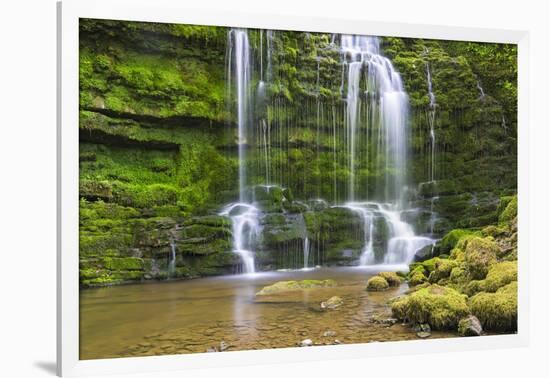 United Kingdom, England, North Yorkshire, Settle, Scaleber Force at Springtime.-Nick Ledger-Framed Photographic Print