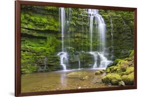 United Kingdom, England, North Yorkshire, Settle, Scaleber Force at Springtime.-Nick Ledger-Framed Photographic Print