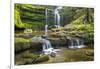 United Kingdom, England, North Yorkshire, Settle, Scaleber Force at Springtime.-Nick Ledger-Framed Photographic Print