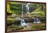 United Kingdom, England, North Yorkshire, Settle, Scaleber Force at Springtime.-Nick Ledger-Framed Photographic Print