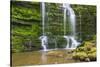 United Kingdom, England, North Yorkshire, Settle, Scaleber Force at Springtime.-Nick Ledger-Stretched Canvas