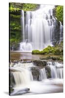 United Kingdom, England, North Yorkshire, Settle, Scaleber Force in Summer.-Nick Ledger-Stretched Canvas