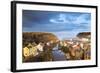 United Kingdom, England, North Yorkshire, Staithes. the Sleepy Harbour in the Evening.-Nick Ledger-Framed Photographic Print