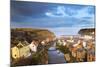 United Kingdom, England, North Yorkshire, Staithes. the Sleepy Harbour in the Evening.-Nick Ledger-Mounted Photographic Print
