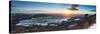 United Kingdom, England, North Yorkshire, Sutton Bank. a Panoramic View of a Winter Sunset.-Nick Ledger-Stretched Canvas