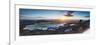 United Kingdom, England, North Yorkshire, Sutton Bank. a Panoramic View of a Winter Sunset.-Nick Ledger-Framed Photographic Print