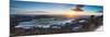 United Kingdom, England, North Yorkshire, Sutton Bank. a Panoramic View of a Winter Sunset.-Nick Ledger-Mounted Photographic Print