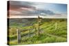 United Kingdom, England, North Yorkshire, Sutton Bank. a Signpost on the Cleveland Way.-Nick Ledger-Stretched Canvas