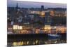 United Kingdom, England, North Yorkshire, Whitby. a View of the Harbour at Dusk.-Nick Ledger-Mounted Photographic Print