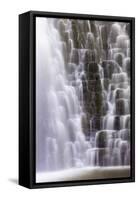 United Kingdom, England, North Yorkshire, Whitby, Sneaton Forest. Falling Foss Waterfall.-Nick Ledger-Framed Stretched Canvas