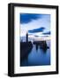 United Kingdom, England, North Yorkshire, Whitby. the East Pier at Dusk.-Nick Ledger-Framed Photographic Print