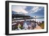 United Kingdom, England, North Yorkshire, Whitby. the Harbour and 199 Steps-Nick Ledger-Framed Photographic Print