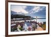 United Kingdom, England, North Yorkshire, Whitby. the Harbour and 199 Steps-Nick Ledger-Framed Photographic Print