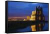 United Kingdom, England, North Yorkshire, Whitby - Whitby Abbey-Nick Ledger-Framed Stretched Canvas