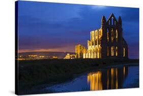 United Kingdom, England, North Yorkshire, Whitby - Whitby Abbey-Nick Ledger-Stretched Canvas